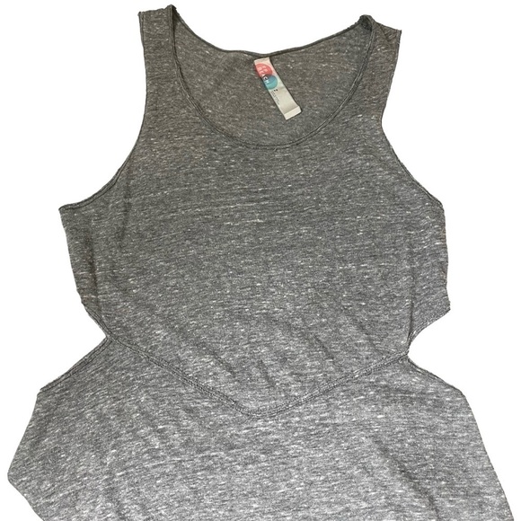 Free People Beach Cut Out Waist Gray Sleeveless Maxi Dress - Picture 4 of 12